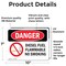 Signmission Diesel Fuel Flammable No Smoking Danger Sign, Vinyl Decal, 10in W x 7in L, 2PK OS-2PACK-DS-D-710-L-1128 - alternate 2